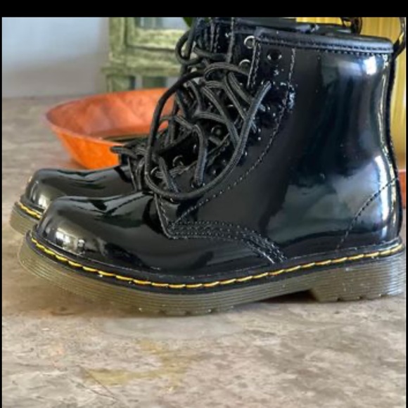 Dr. Martens 1460 8-Eye Patent Boot - Little Kid / Big Kid - Black - Picture 3 of 5